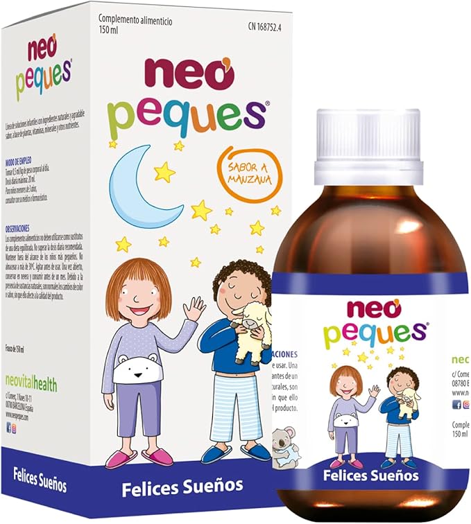 NEO PEQUES: Jarabe Infantil para Sueños Tranquilos y Descanso en Niños