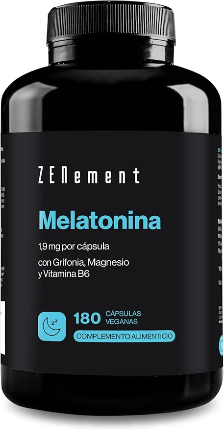 Melatonina 1,9 mg de Zenement: Potencia tu Sueño con Griffonia y Magnesio para Combatir el Insomnio