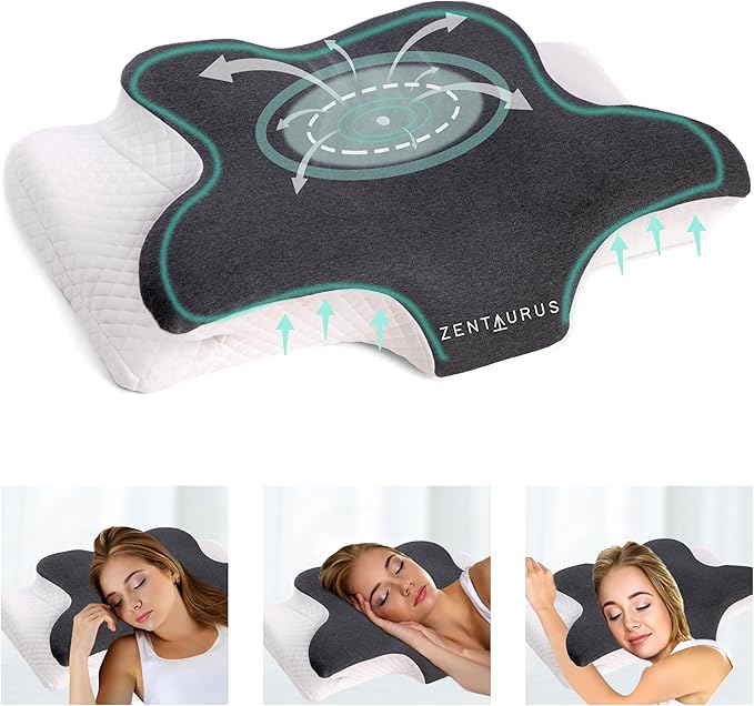 Zentaurus Almohada Cervical: La Solución Ergonómica para un Sueño Reparador sin Dolores