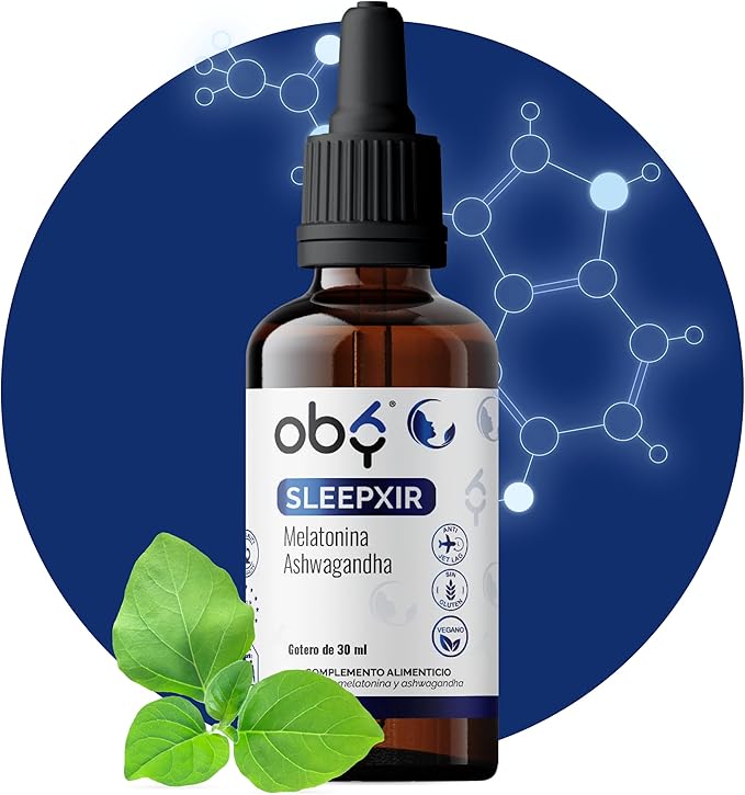 Oby Sleepxir: Melatonina Pura y Ashwagandha para un Sueño Reparador Natural
